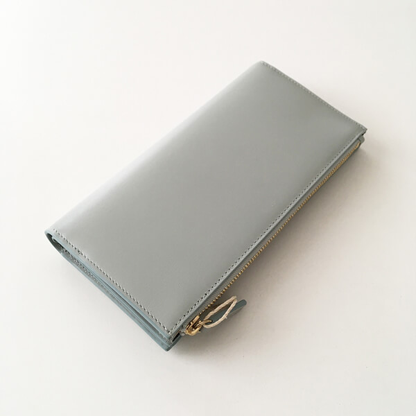 JIL SANDER【ジルサンダー 財布 偽物】LEATHER LONG WALLET 長財布 / blue