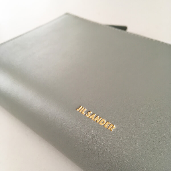 JIL SANDER【ジルサンダー 財布 偽物】LEATHER LONG WALLET 長財布 / blue