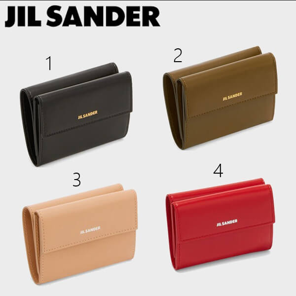 大人気【JILSANDER】ジルサンダー 財布 コピー ベビーウォレット ミニ財布 4色 レザー ロゴ