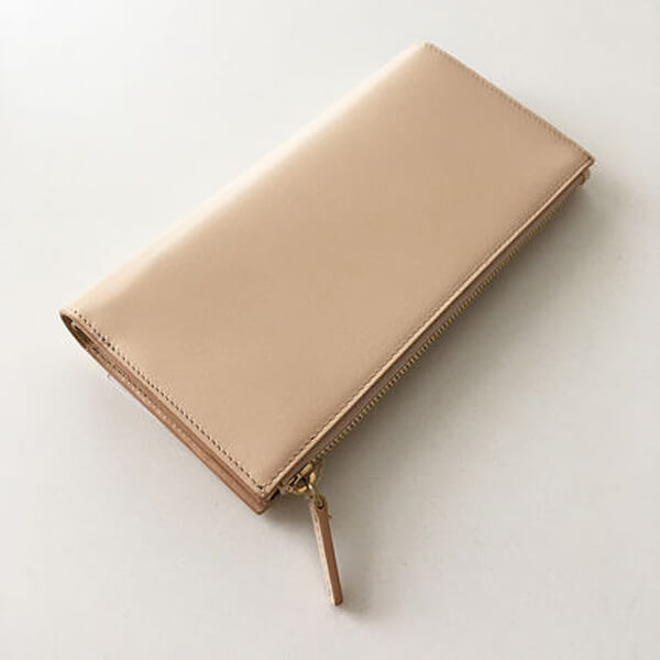 JIL SANDER【ジルサンダー 財布 偽物】LEATHER LONG WALLET 長財布 / rose