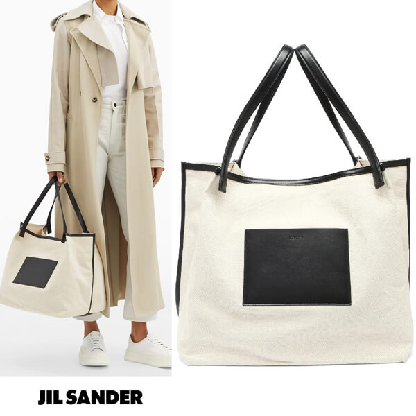 ジルサンダー 偽物 JIL SANDER バッグ コピー☆キャンバストートバッグ