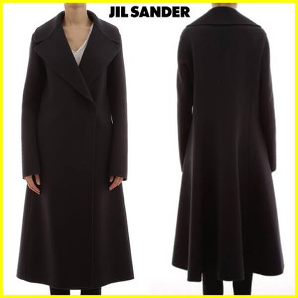 【ジルサンダー コート コピー】JIL SANDER☆オーバーネックウールコート