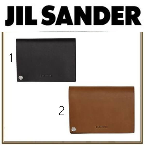 関税込『JIL SANDER』ジルサンダー 財布 偽物 バーリング カード ホルダー 2色☆