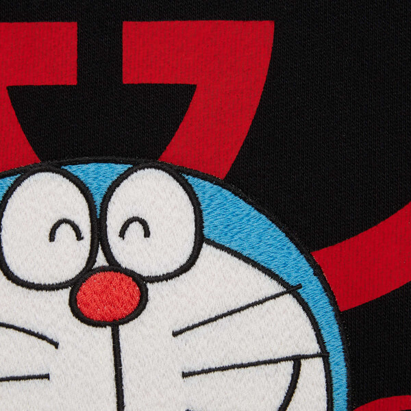 ドラえもん グッチコラボ 偽物 DORAEMON X グッチ ドラえもん x グッチ 黒色のコットンスウェット