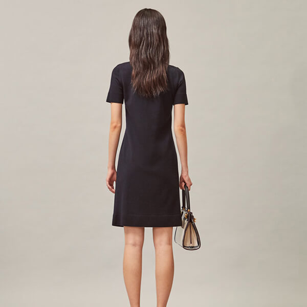 新作トリーバーチ 偽物 スカート Tory Burch Short Sleeve Bow Sweater Dress