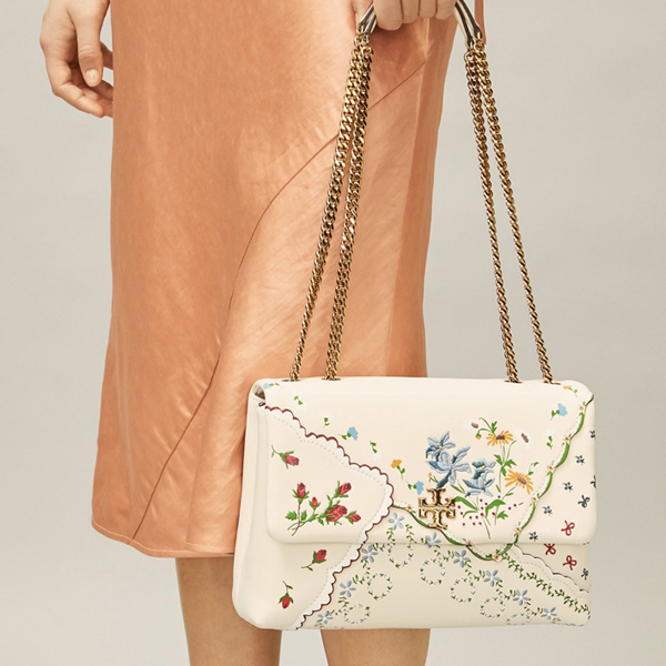 Tory Burchトリーバーチ バッグ 偽物 KIRA MIXED-FLORAL CONVERTIBLE SHOULDER BAG