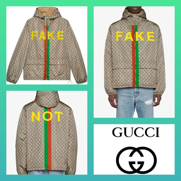 ★グッチ FAKE NOT 偽物 グッチ★プリントGGジャケット 636391ZAFKX7294