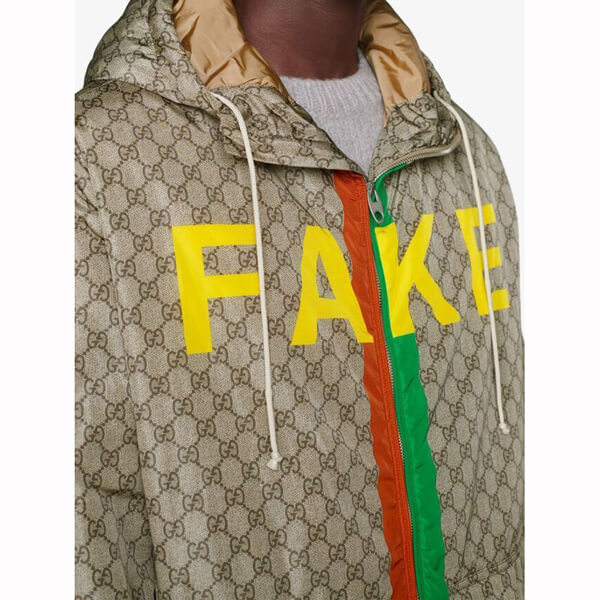 ★グッチ FAKE NOT 偽物 グッチ★プリントGGジャケット 636391ZAFKX7294