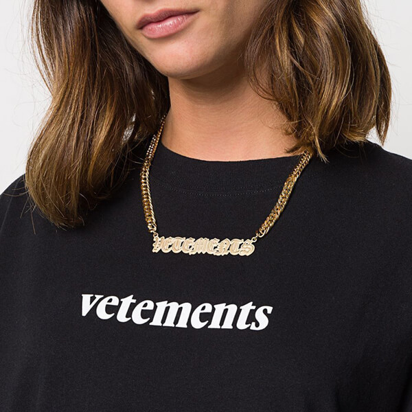 ヴェトモン コピー ネックレス 関税送料込 新作 セール VETEMENTS ヴェトモン Gothi ネックレス