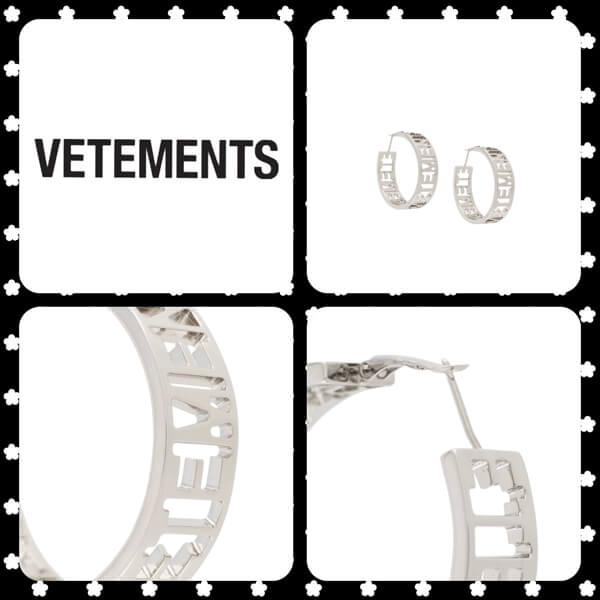 ★★VETEMENTS ヴェトモン コピー ピアス《 ロゴ フープ ピアス 》 送料込み★★