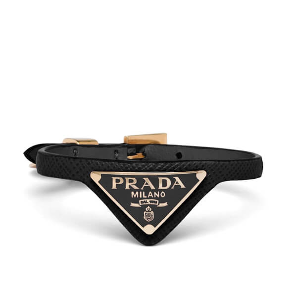 【PRADA】プラダ ブレスレット コピー メタル三角ロゴ☆サフィアーノブレスレット*1IB309_053