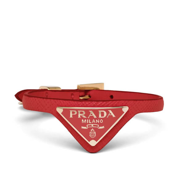 【PRADA】プラダ ブレスレット コピー メタル三角ロゴ☆サフィアーノブレスレット*1IB309_053