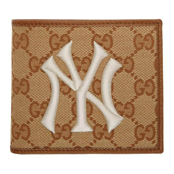 *グッチ NY 財布 偽物 Yankees Edition GG グッチ ニューヨークヤンキース パッチ ウォレット