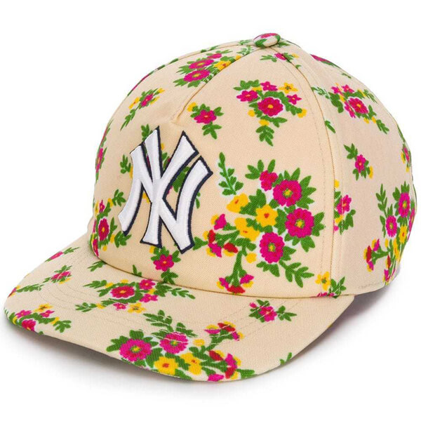 グッチ NY キャップ コピー グッチ ニューヨークヤンキース 累積売上総額第１位【21春夏】NY YANKEES FLORAL CAP 5385623HE37