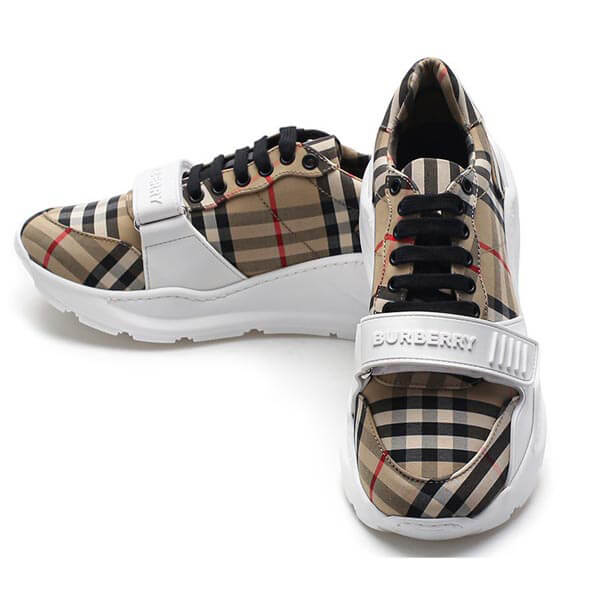 ★送料・関税込★BURBERRY★バーバリー 偽物 Vintage Check Sneakers★スニーカー