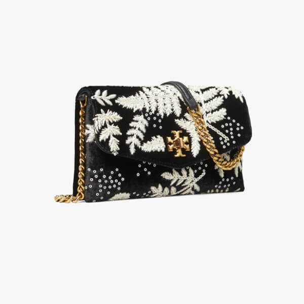 トリーバーチ バッグ 偽物 新作 Tory Burch キラ ベルベット チェーン ウォレット