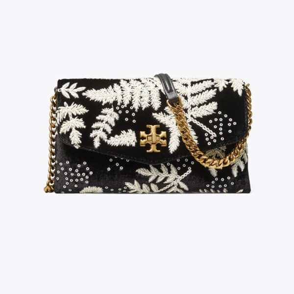 トリーバーチ バッグ 偽物 新作 Tory Burch キラ ベルベット チェーン ウォレット