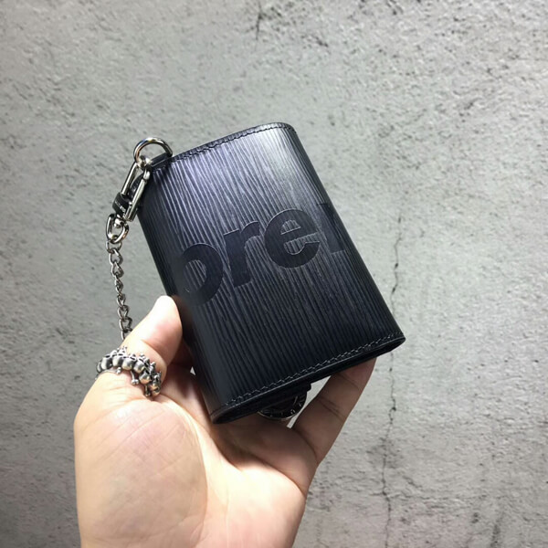 17-18AW新作 シュプリームコピー ルイヴィトン シュプリーム Chain Wallet ウォレット チェーン 財布